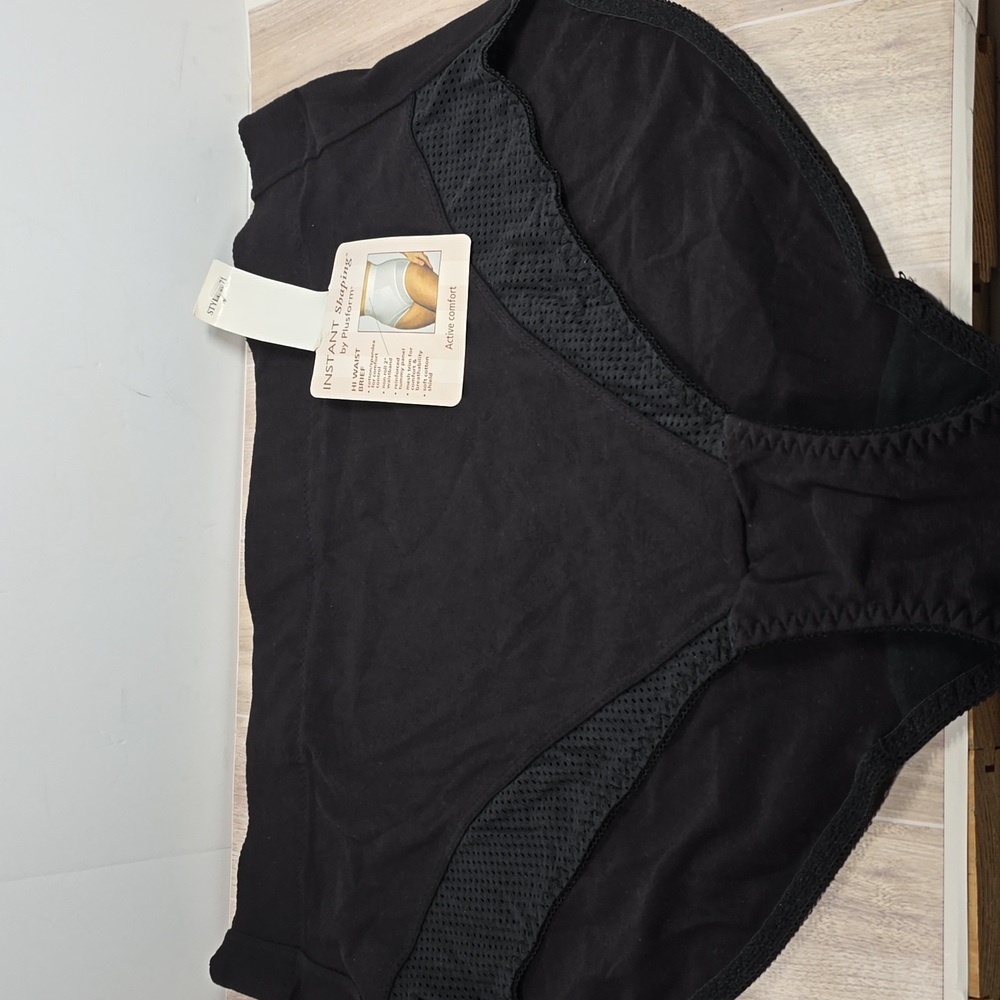 Plusform Womens  Black Instant Shaper Size 5X NWT